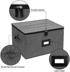 Mayniu Stemware Storage Cases 2 Pack, Wine Glass Storage Box with Dividers - Image 3