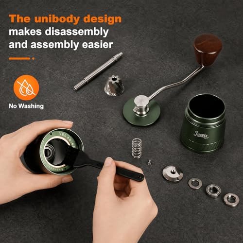 Manual Coffee Grinder-Green and Cone Coffee Filters #1 Bundle - Image 5
