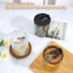2 Pack 4 oz Espresso Cup with 2 Pack 13 oz Glass Tumbler/Iced Coffee Cup - Image 7