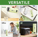 Green Travel Electric Kettle with LCD Display, 6 Temperature Settings, 450ml / 15.2oz, 304 Stainless Steel, Auto Shut-Off and Dry Boil Protection, Compact and Portable Electric Kettle - Image 6
