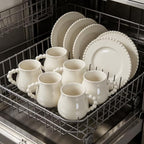 8oz Cappuccino Cups with Saucers and Spoons, Tea Cups Set of 4 - Image 5