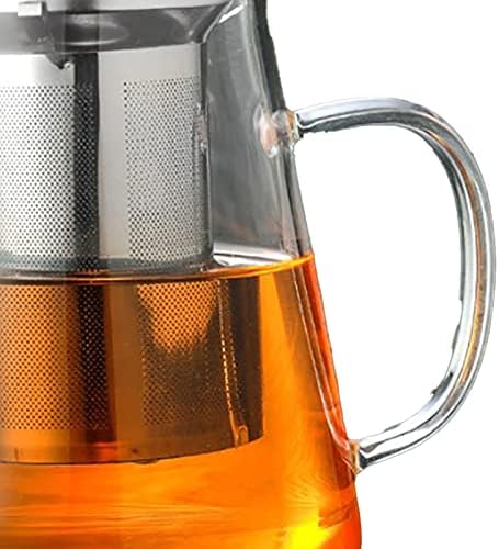 1300ml Large Capacity Glass Teapot, Thickened Clear Tea Kettle with Removable Stainless Steel Infuser for Loose Leaf Blooming Tea - Image 7