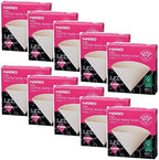 10 X Hario V60 Size 01 40-Count Boxed Coffee Natural Paper Filters, 10 Boxed Value Set (Total of 400 Sheets) by Hario