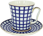 Set Mug and Saucer 2pc Cobalt Cell 12.7 fl.oz by Unknown