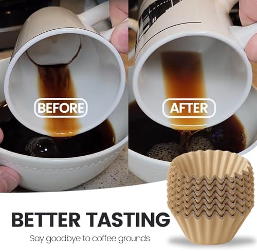 Percolator Coffee Filters, 5 Cup Coffee Filter, 100/200/300pcs Percolator Coffee Filters, for Farberware, Primula, Coletti, Elite Gourmet, Disposable Coffee Filter Unbleached (200) - Image 5