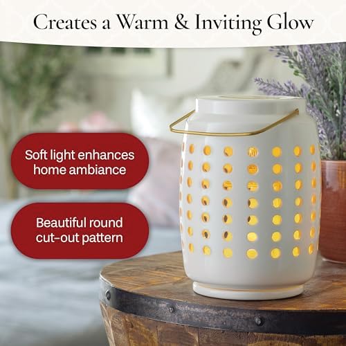 Candle Warmers Etc. Chelsea Lantern Canopy Illumination Warmer – Use with Any Wax Melts - Image 4