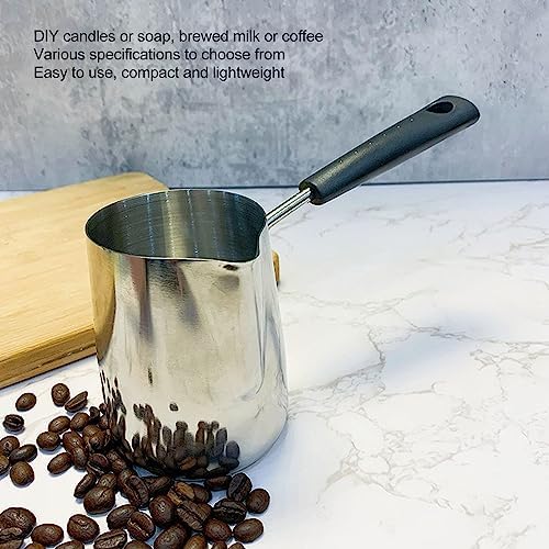 2Pcs Turkish Coffee Pot 12oz/350ml Milk Frothing Jug Butter Melting Pot - Image 4