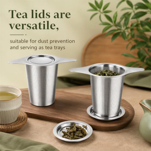Tea Strainer for Loose Tea Coffee Herbal, Filter Fine Mesh - Image 3