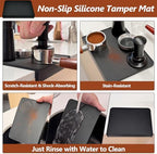 7 Pcs 51mm Espresso Accessories Kit, Spring Loaded Calibrated Tamper, WDT Tool, Coffee Measuring & Espresso Cup and Tamper Mat, Puck Screenr & Dosing Funnel, 51mm Espresso Machine Accessories - Image 6