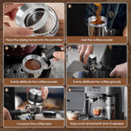 Reoszeank 51mm Espresso Accessories Kit, Distributor, Tamper, WDT, Funnel - Image 5