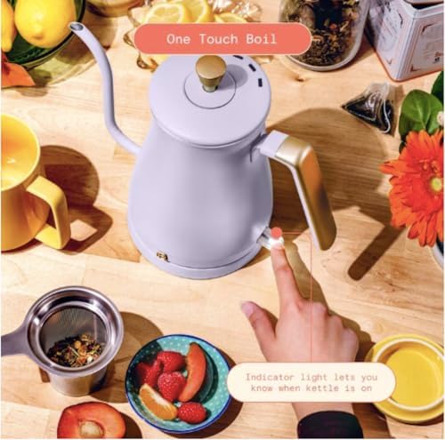 1-Liter Electric Gooseneck Kettle 1200 W, Lavender - Image 3