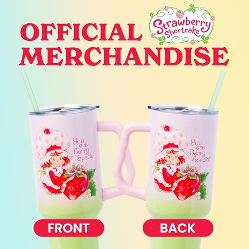 Silver Buffalo Strawberry Shortcake Vintage, Stainless Steel Tumbler, 40oz - Image 5