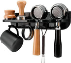 Espresso Portafilter Holder Organizer Wall Mounted Classical Organizer for Portafilter and Coffee Distributor and Press Tamper Storage Wall,Dural Retro Classical Style Baristas Storage by Unknown