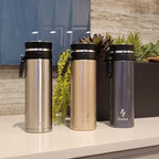 Ozizo 2 Pack Tea Infuser Bottle for Loose Leaf Tea | 18 oz Stainless Steel Herbal Infuser Travel Mug | Water Bottle with Infuser Set | Double Wall Insulated Drinking Cup with Strainer | Blue - Image 5
