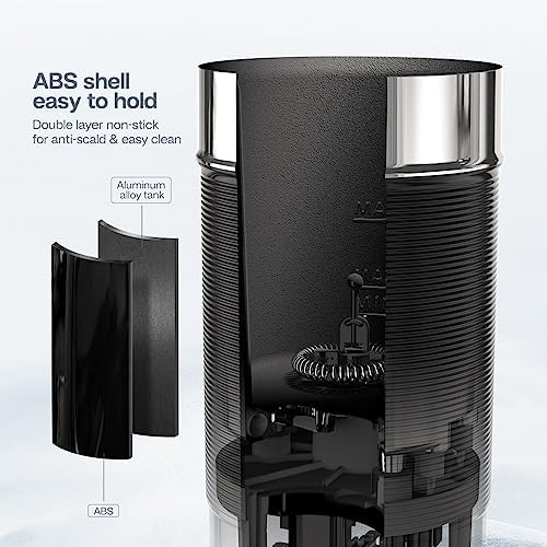 Electric Milk foam machine, hot/cold chocolate mixer, cappuccino latte, fully automatic, M1A (Size : (0 5 l, Color : M1A WH_CHINA_UE) - Image 4