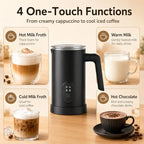 Professional Automatic Foam Maker Electric Milk Frother (White) - Image 3