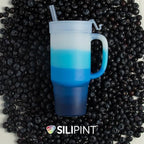 Silipint 32oz Silicone Tumbler with Handle Flip Lid and Straw – BPA-Free Non-Toxic Unbreakable Freezer Microwave Dishwasher Safe Tumbler – Perfect for Tea Cold Water Smoothies Pack of 4 - Image 6