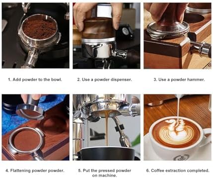 Compatible For Breville，8 Type D/E，Compatible For Mkuruti,Bottomless Portafilter 54mm Stainless Steel 3 Ears Coffee Portafilter(E type) - Image 3