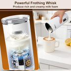 COSTWAY 6-in-1 Electric Milk Frother with Stainless Steel Interior - Image 5