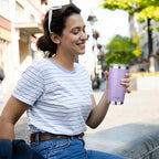 20oz Tumbler with Straw and Brush, Stainless Steel Vacuum Insulated tumbler, Double Wall Insulated Coffee Tumbler for Outdoor, Home, Travel,Office (lilac，4pcs) - Image 6