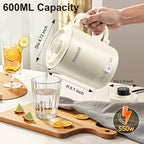 Stariver 0.6L Portable Electric Kettle, Stainless Steel Travel Kettle - Image 2