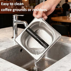 Coffee Knock Box, Stainless Steel Espresso Knock Box for Coffee Grounds - Image 5