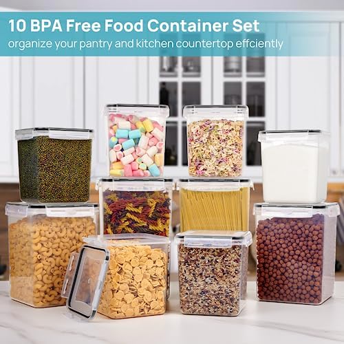 Vtopmart 10 PCS Flour and Sugar Storage Container Sets for Advanced Baker - Image 2