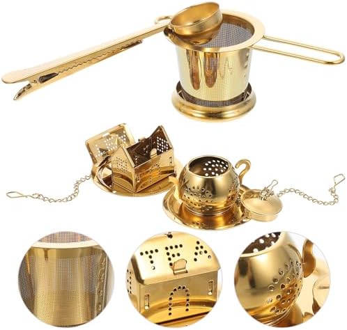 Stainless Steel Tea Infuser Basket Fine Mesh Filter Spoon Clip Reusable Loose Leaf Strainer Brewing Herbal Tea Blends - Image 5