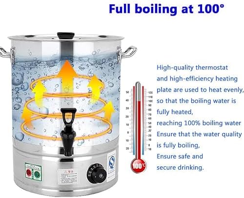 Smart Fast Boil Electric Kettle,Commercial Catering Urn Hot Water Er Dispenser Soup Buffet Warming Pot With Temperature Control 30-110°C Ing Water Buc - Image 3