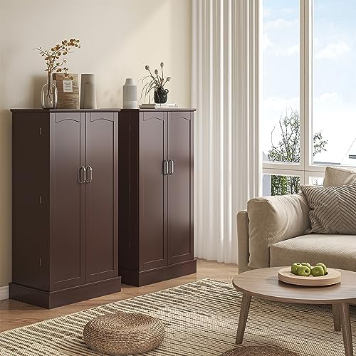 kepptory 47" Freestanding Kitchen Pantry Cabinet with Adjustable Shelves - Image 5