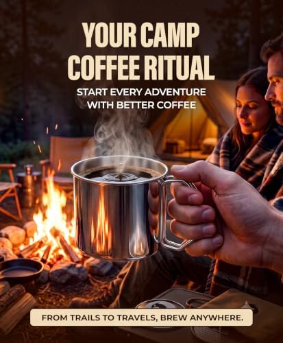 Birdee Bundle Vietnamese Coffee Dripper Foldable- 12oz with Mug, Stainless Steel, Medium Drip Filter, Durable, Dishwasher Safe, Home Use, Travel, Camping, Gift Sets - Image 5
