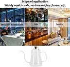flexman Pour Over Coffee Kettle, Heat Resistant Reusable High Borosilicate Glass Gooseneck Spout Coffee Tea Pot, Coffee Maker for Cafe, Restaurant, Bar, Home (350ml) - Image 4