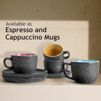 MIAMIO - Espresso Cup Set (2.7oz), Ceramic Espresso Mugs - Las Palmitas - Image 4