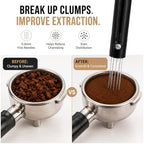 Magnetic WDT Tool, 0.4mm Needle Distribution Tool for Espresso, Retractable Coffee Stirrer for Clump-Free Extraction, Fits 51/54/58mm Portafilters - Image 3