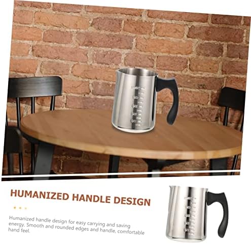Stainless Steel Frothing Cup 600ml Milk Pitcher for Coffee - Image 2