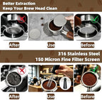 8 Pcs 51mm Espresso Accessories Kit, Tamping Station and Calibrated Coffee Distributor, WDT Tool, Puck Screen, Compatible with Breville and Delonghi, Perfect Espresso Gifts for Coffee Lovers - Image 7