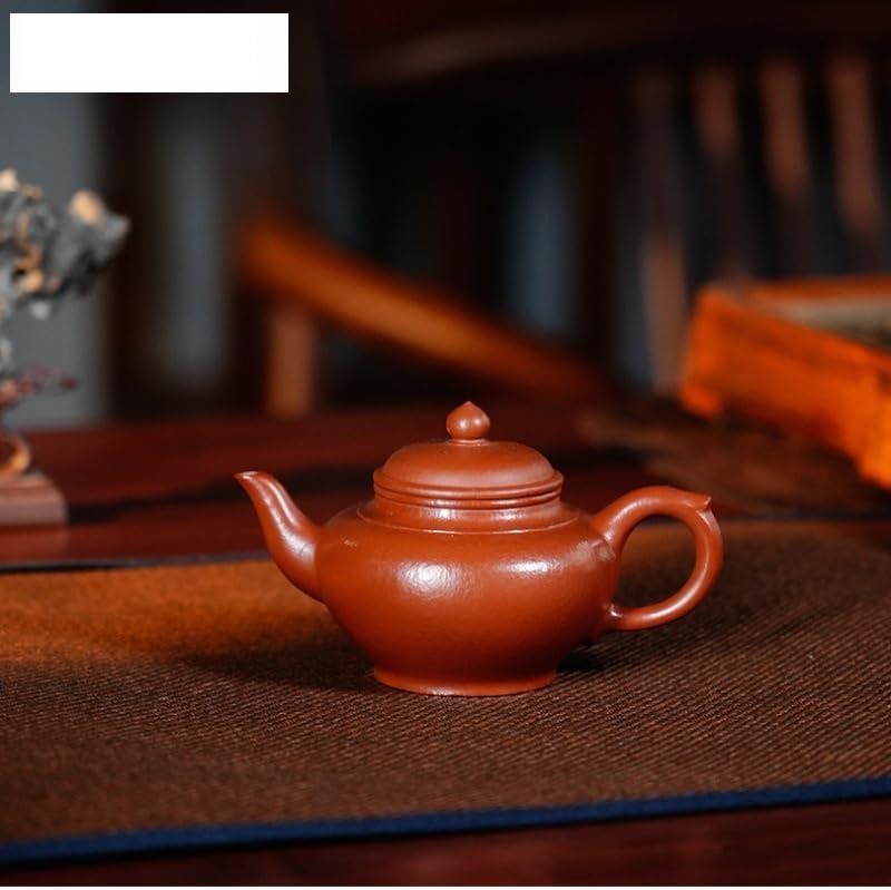 Tea Kettle 110ml Creative Yixing Purple Clay Teapot Handmade Laughing Sakura Pot Raw Ore Zhu Mud Tea Soaking Kettle Zisha Tea Set Tableware Ceramic Tea Infuser - Image 5