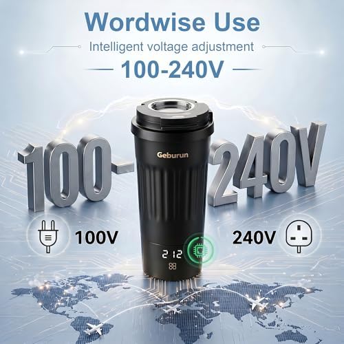 100-240V Travel Portable Electric Kettle 13.5oz 316SS 6 Temperature Control - Image 3