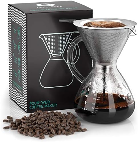 Coffee Gator 9 Cup Moka Pot Pour Over Coffee Maker 27oz - Image 6