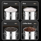 Stainless Steel Airtight Food Storage container with Lid for Pantry Kitchen - Image 3