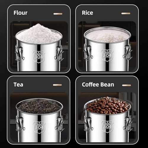 Stainless Steel Airtight Food Storage container with Lid for Pantry Kitchen - Image 3