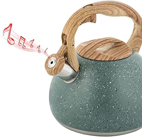 HEAGER Ceramic teapot, Stove Top Kettle, Whistling Kettle, Tea Infuser,Tea Pot, Stainless Steel Whistling Tea Kettle Stovetops Food Grade Teapot with Heat-Proof Handle - Image 7