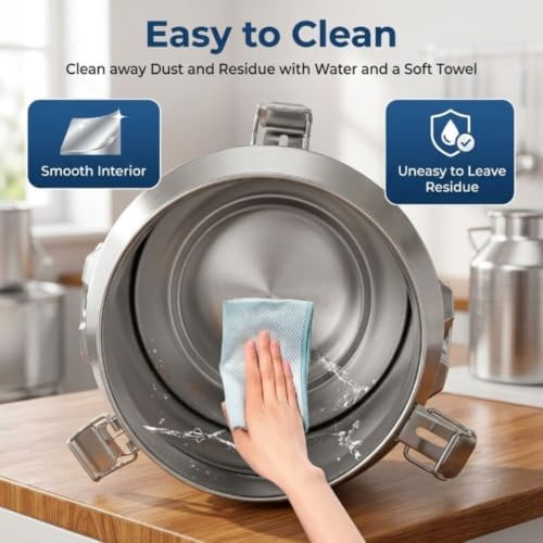 1-26 Gallon Stainless Steel Drink Dispenser Jug Milk Bucket with Faucet - Image 6