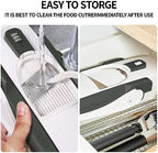 ONCE FOR ALL Upgrade Safe Mandoline Slicer Plus, Adjustable Vegetable Slicer DarkGray - Image 6