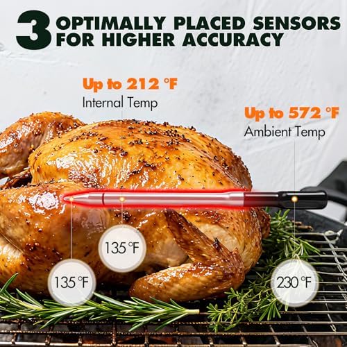 Smart Bluetooth Wireless Meat Thermometer Digital for Grill, Smoker, BBQ - Image 4