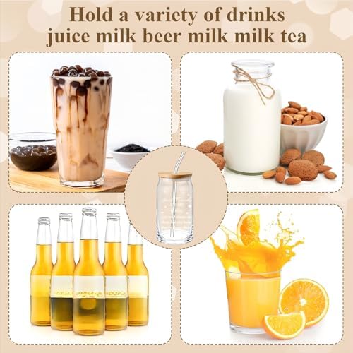 Zhehao 12 Pack Friendship Gifts for Women Friends 16oz Glass Cups Bulk - Image 5