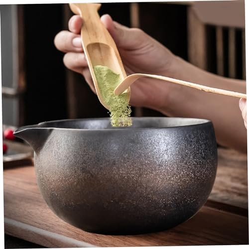 Matcha Tea Set with Whisk Bowl Spoon Holder, Japanese Traditional Manual Kit Style2 - Image 6