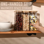 D2scrma 56oz/1.8Qt Rectangle Glass Storage Containers with Lids 3-Pack - Image 3