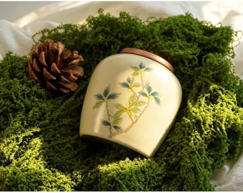 2-Pack Chinese Ceramic Storage Jars, 220ml Porcelain Canisters with Gift Box – Overglaze Art Designs, Airtight Tea Spice Coffee Container, Oriental Home Decor (Osmanthus) - Image 4