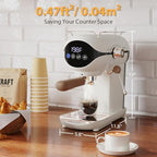 20 Bar Espresso Machine, Compact Espresso Maker with Milk Frother - Image 5